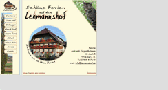 Desktop Screenshot of lehmannshof.de