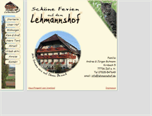 Tablet Screenshot of lehmannshof.de